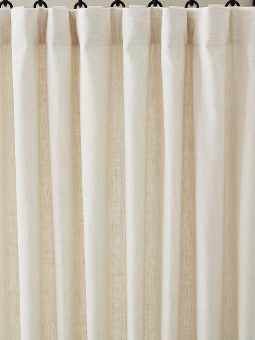 Pottery Barn Emery double wide curtain - ivory